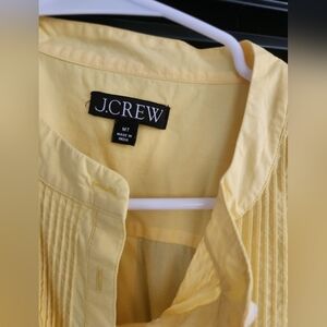 J.Crew, M/T yellow cotton collard dress